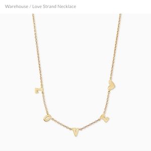 Kendra Scott 18k Love Necklace